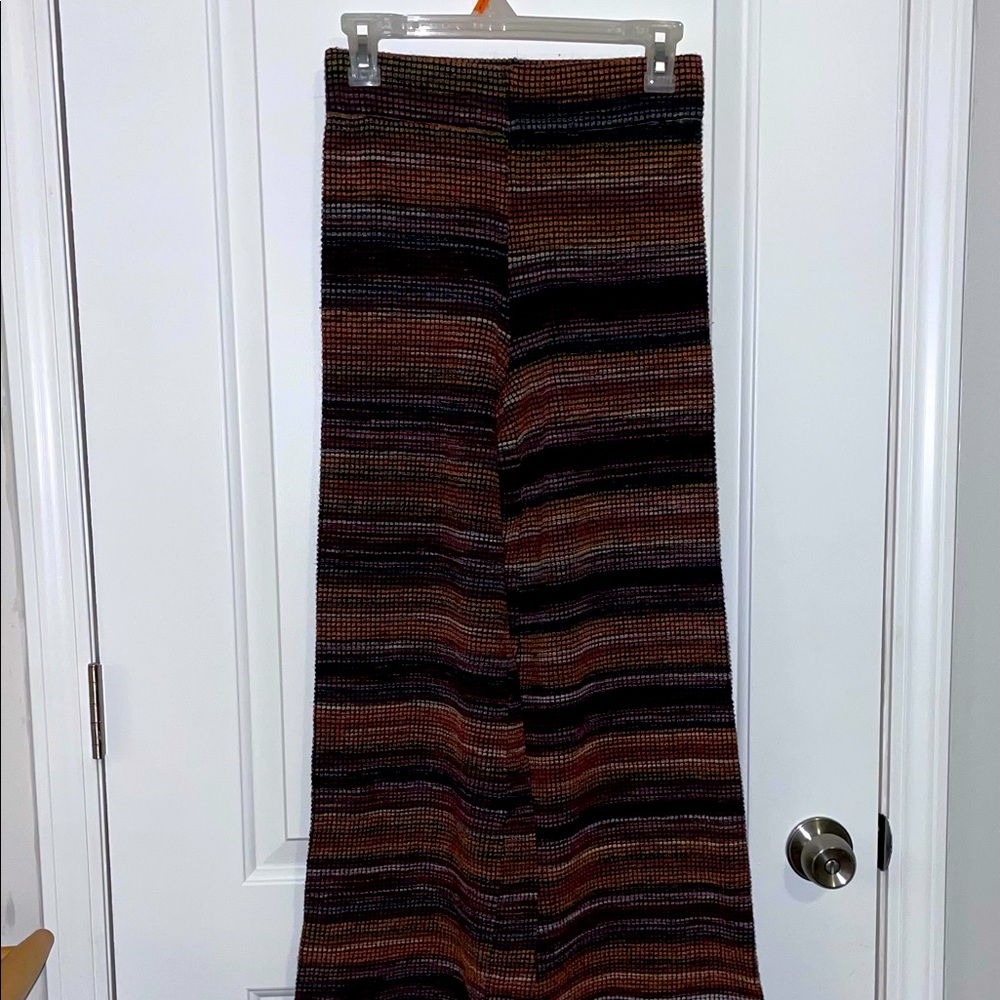 ZARA Wide Leg Stripe Pants S